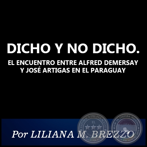 DICHO Y NO DICHO - Por LILIANA M. BREZZO - Año 2020